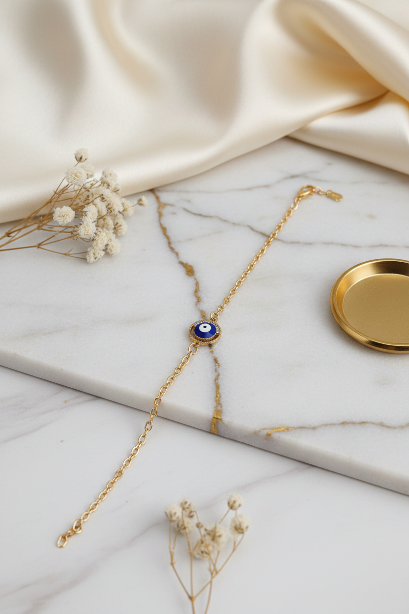 Evil Eye Golden Bracelet