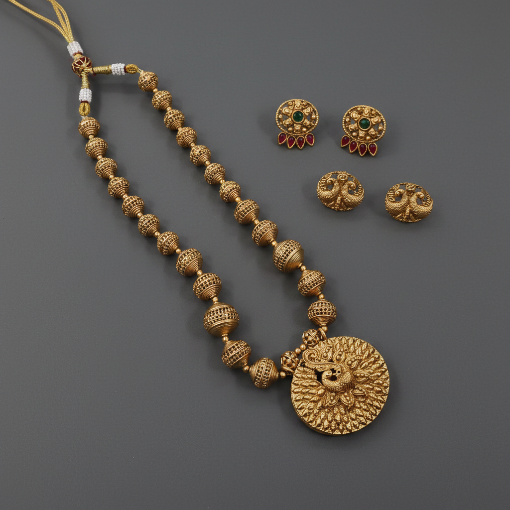 Peacock-Floral-Reversible-Chain