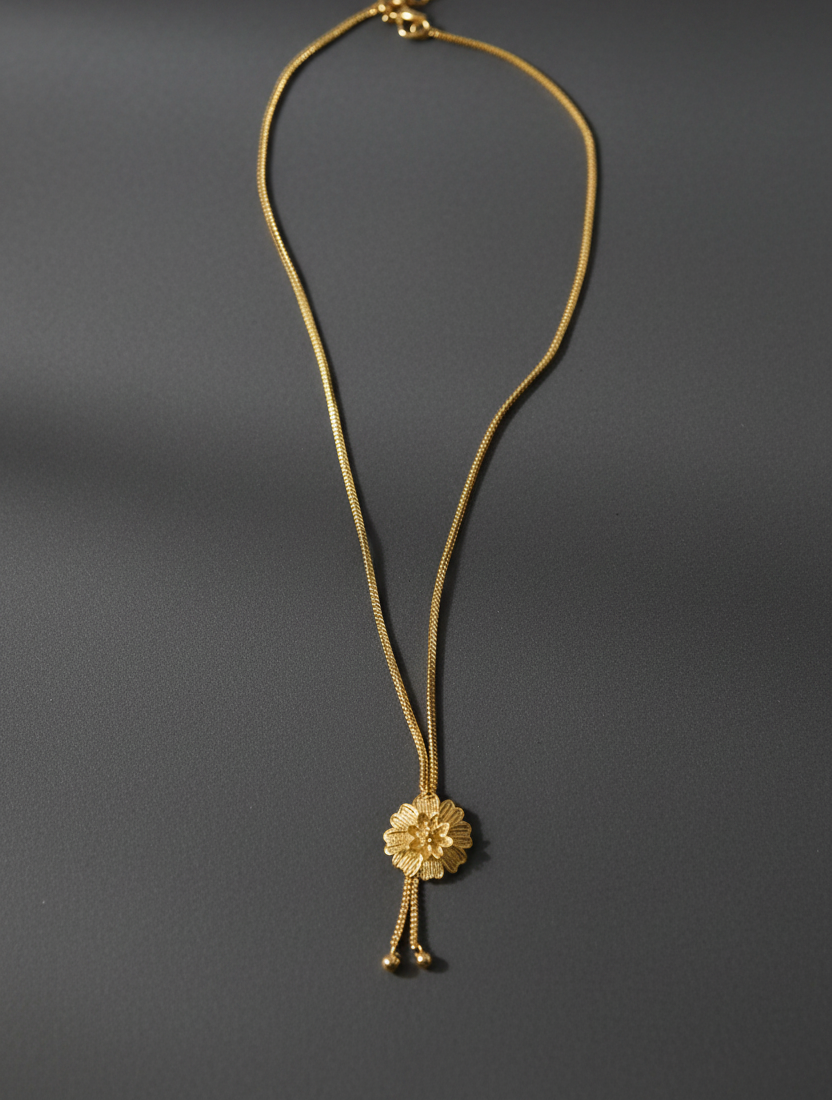 Floral Gold Replica Chain