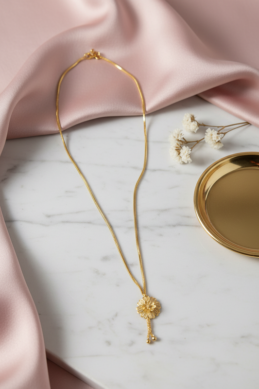 Floral Gold Replica Chain