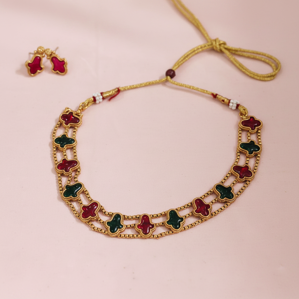 Multicolor Floral Necklace