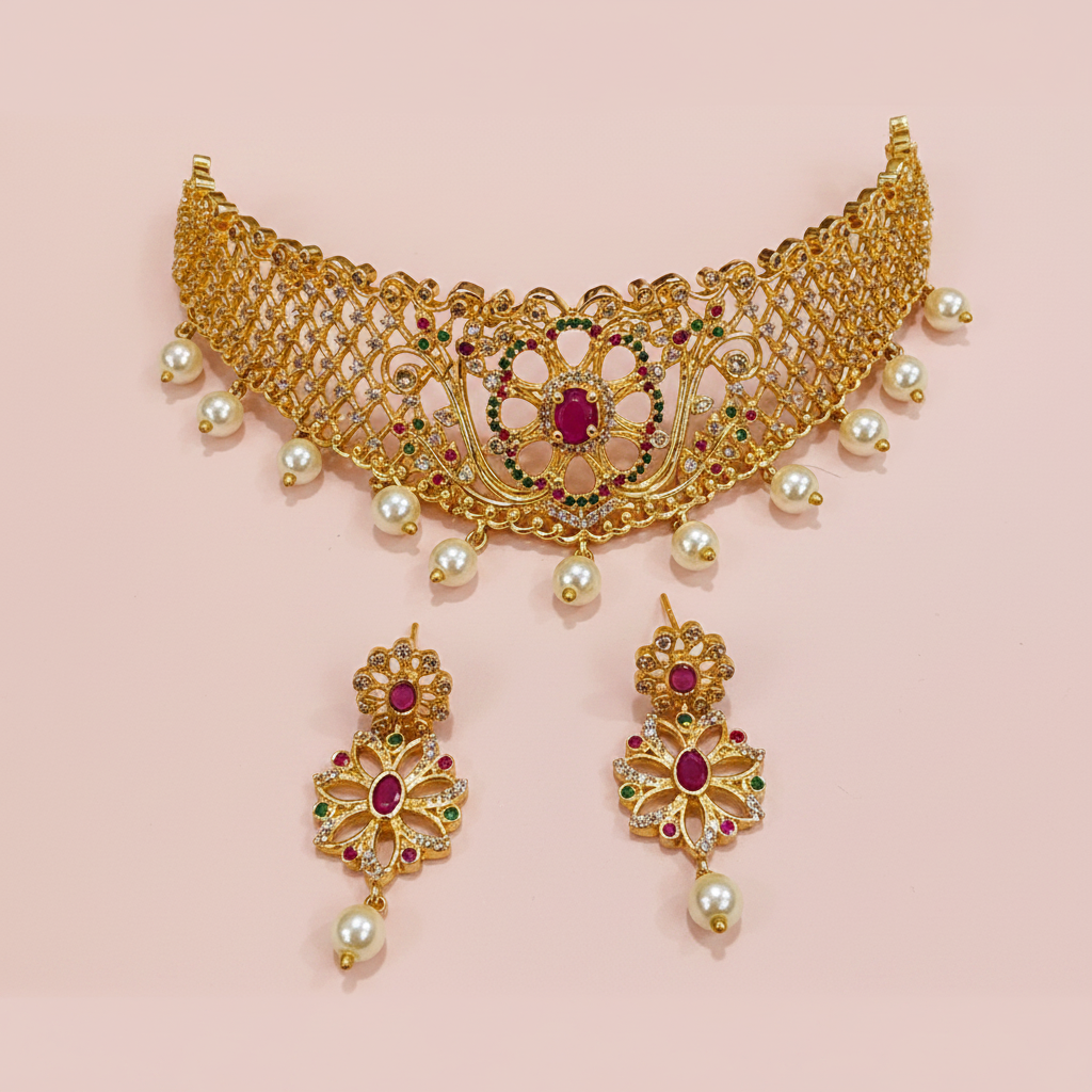 AD Floral Premium Choker