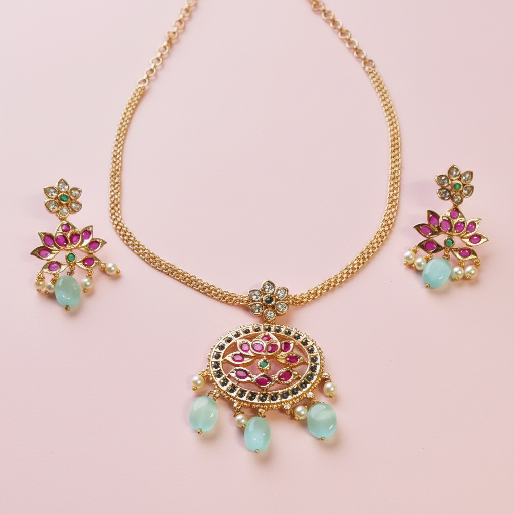 Gold-Replica-Palak-choker/necklace