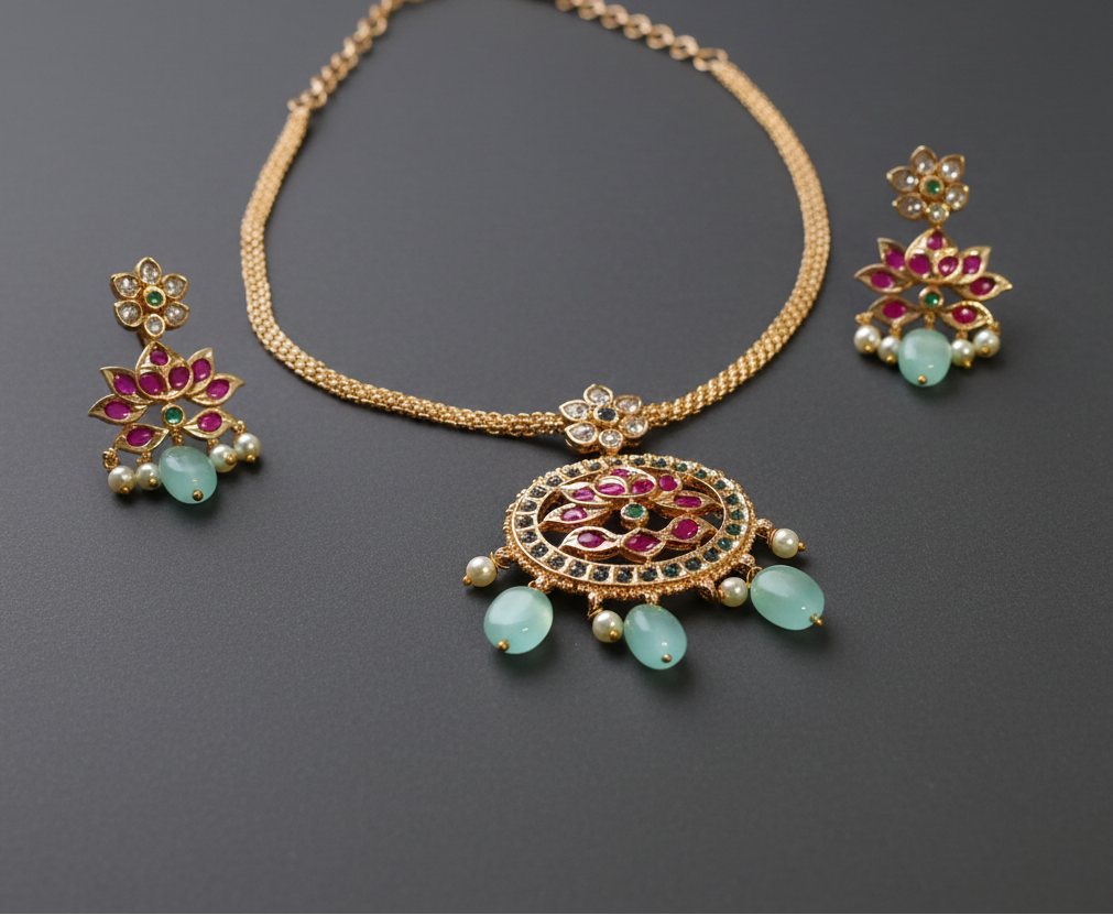 Gold-Replica-Palak-Choker/necklace