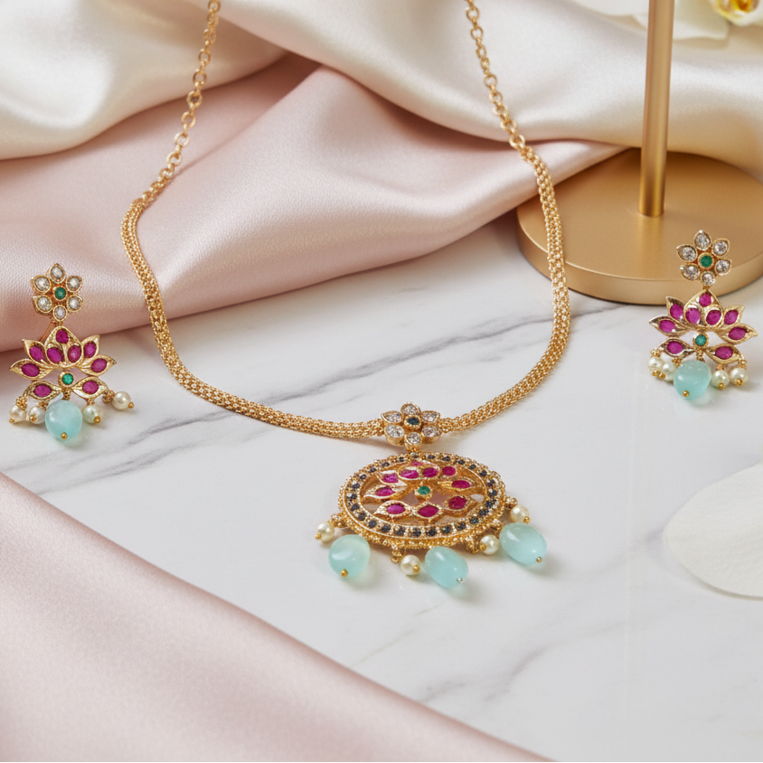 Gold-Replica-Palak-Choker/necklace