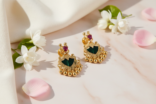 Gold-Replica-Palak-Earrings