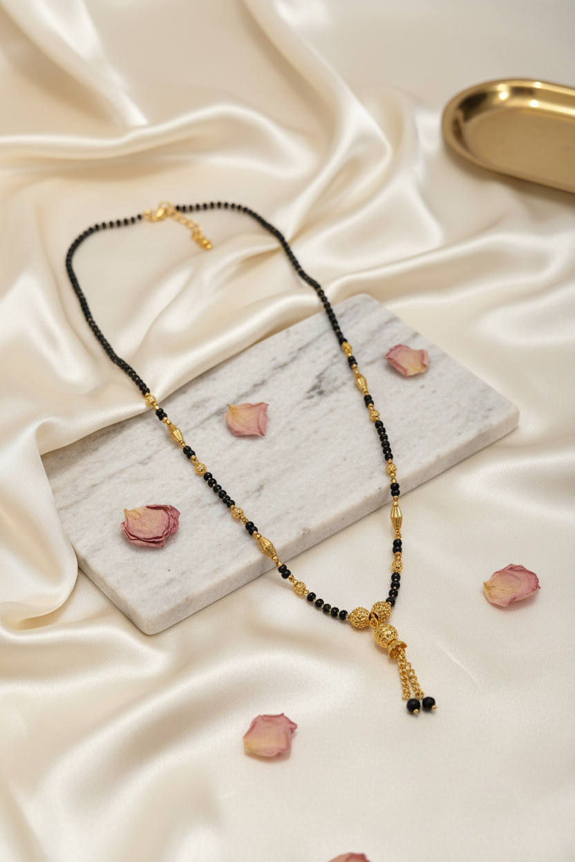 Gold Dangler Mangalsutra 