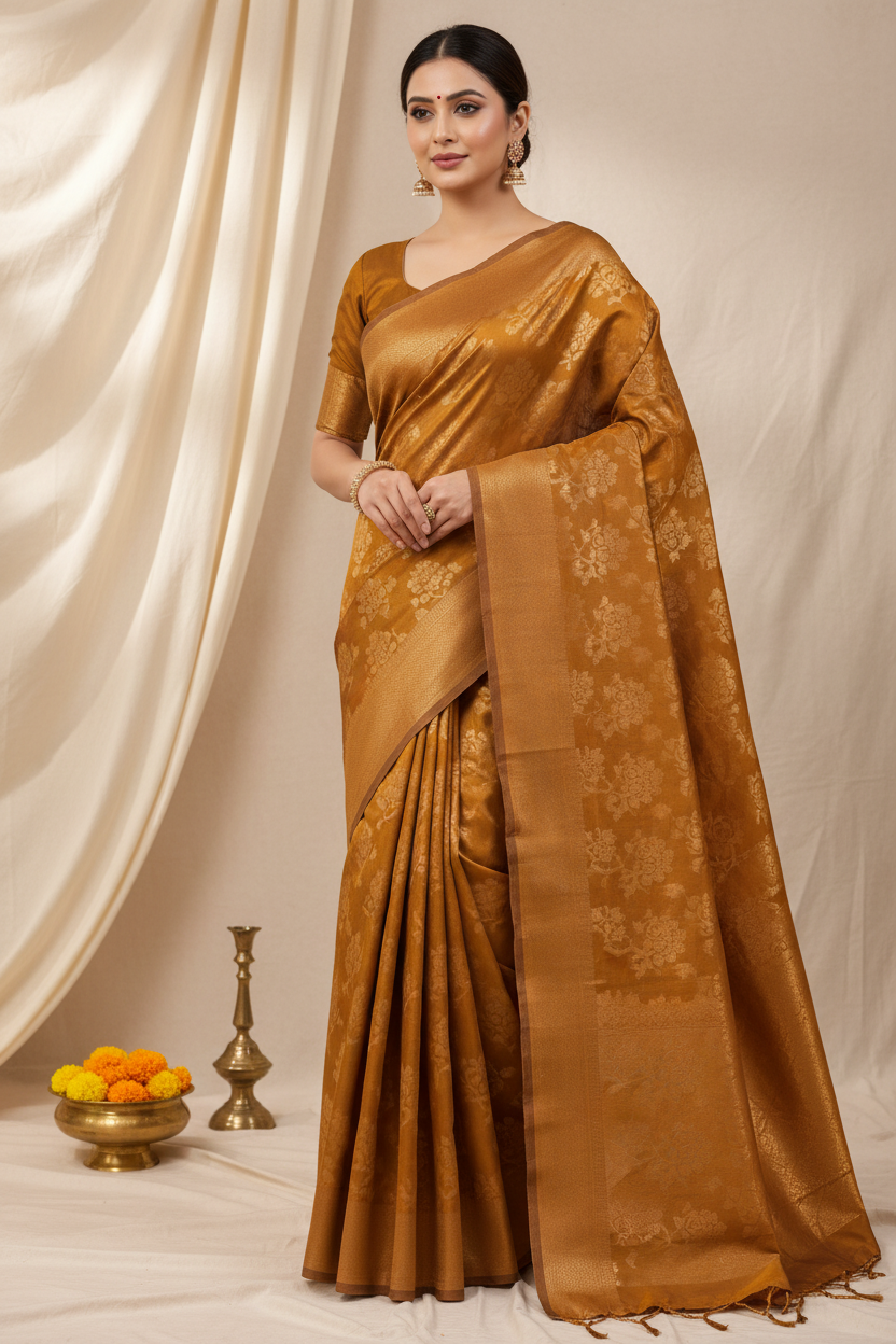 Gold Drape Magic Saree