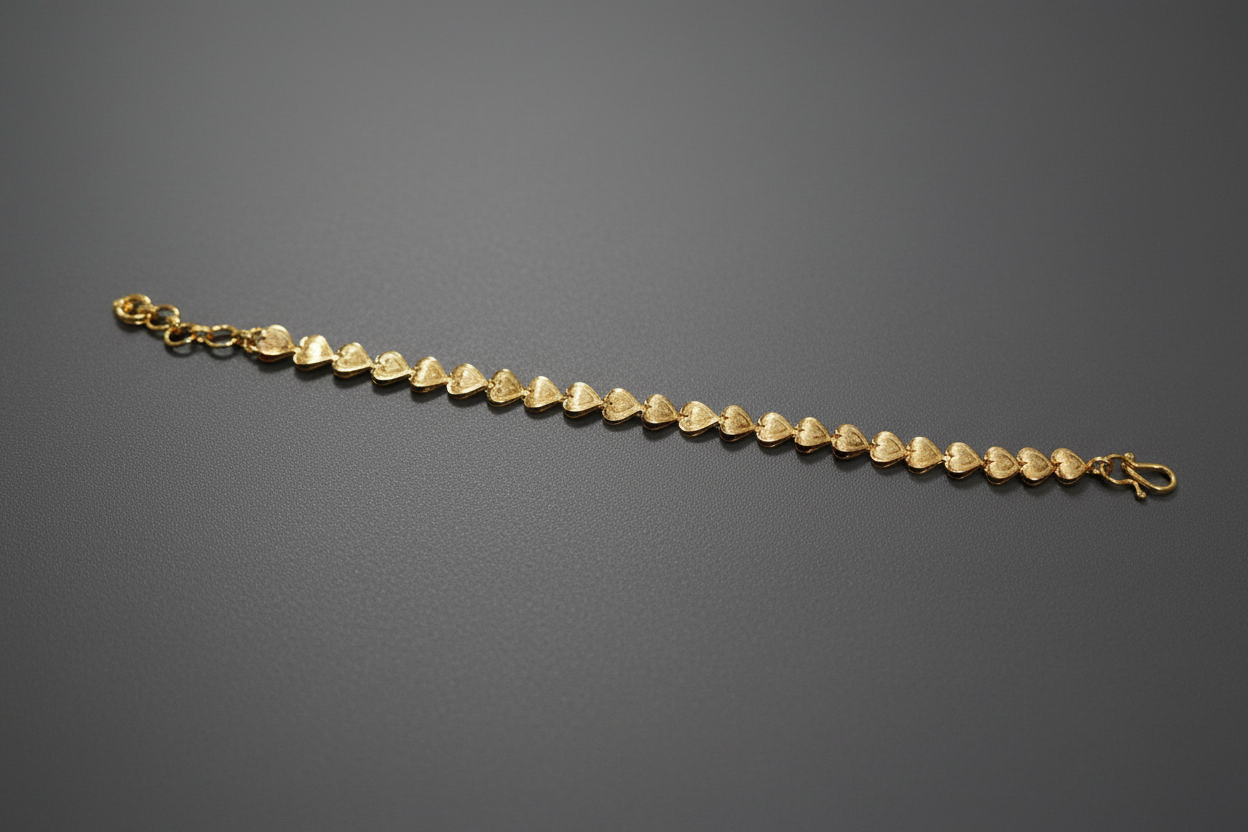 Gold Replica Heart Bracelet