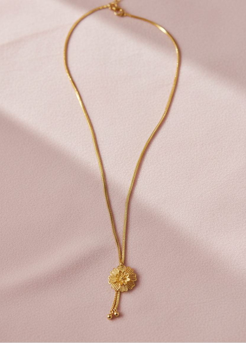 Floral Gold Replica Chain