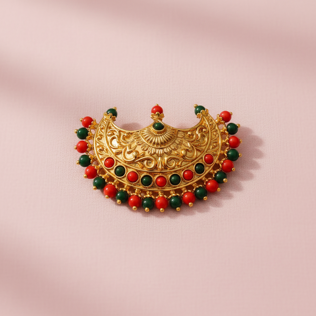 Gold Replica Coral Pendant
