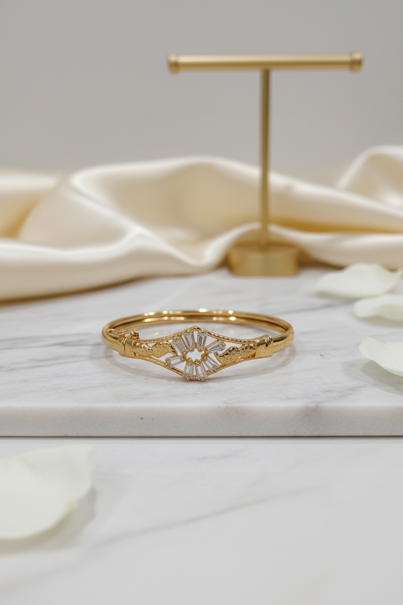 Gold Replica Floral Bracelet