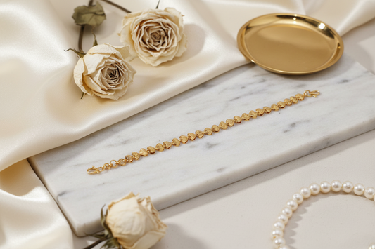 Gold Replica Heart Bracelet
