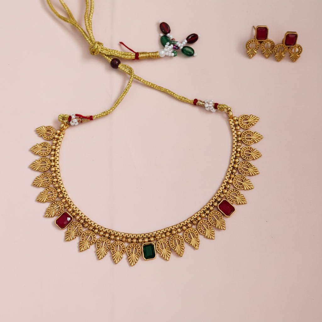 Gold Replica Leaf Necklace