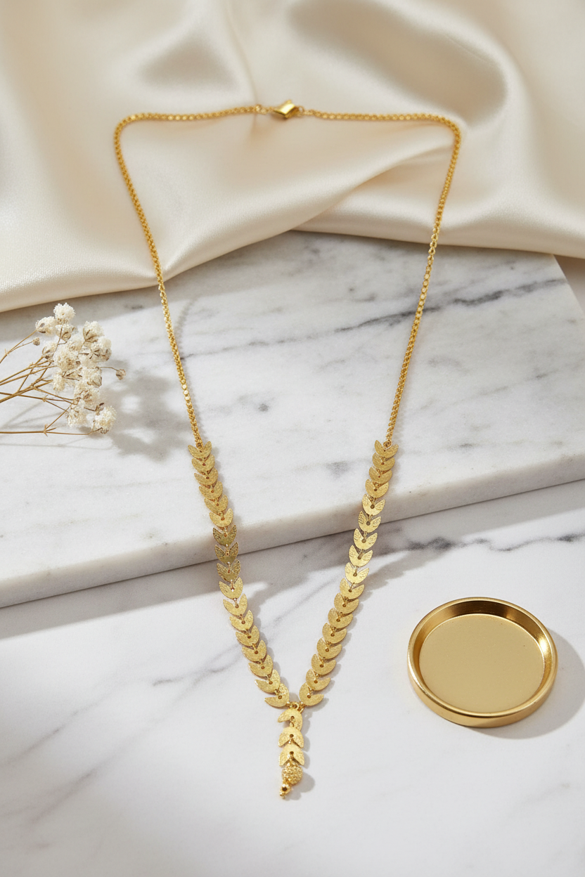 Gold Replica Leaf Chain