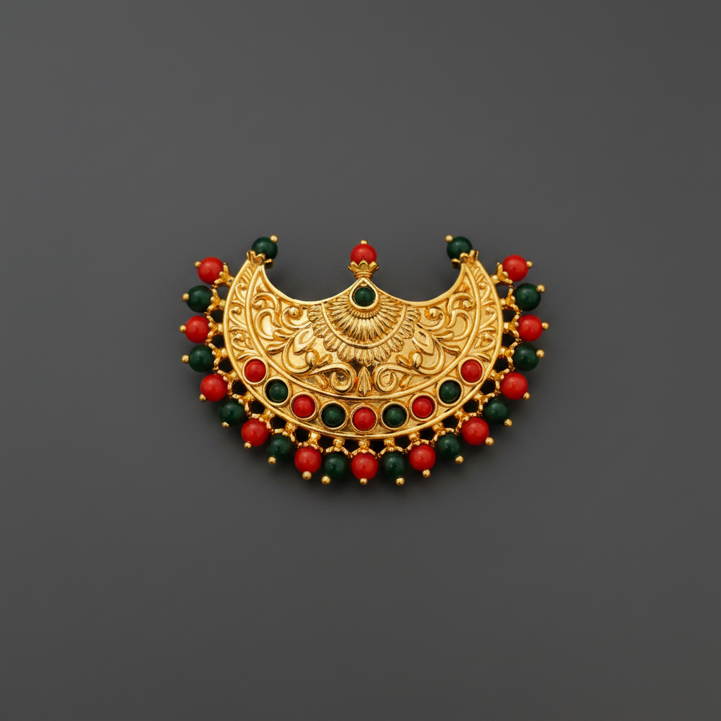 Gold Replica Coral Pendant