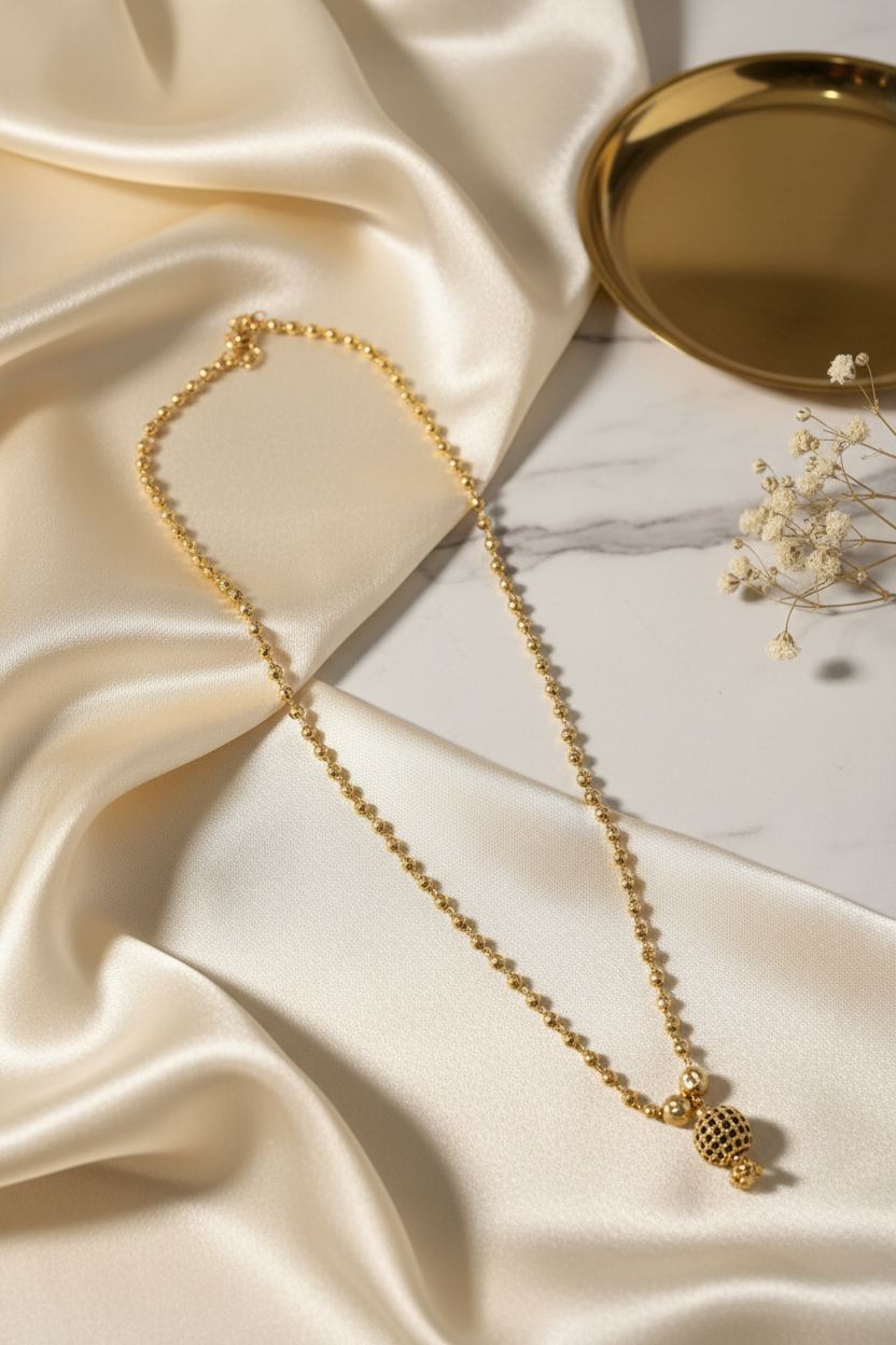 Gold Replica stone chain 