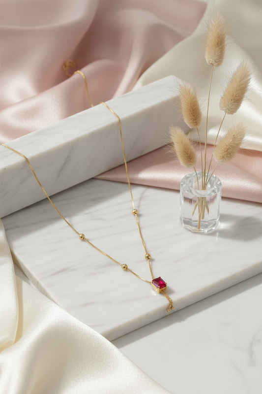 Gold Replica Ruby chain