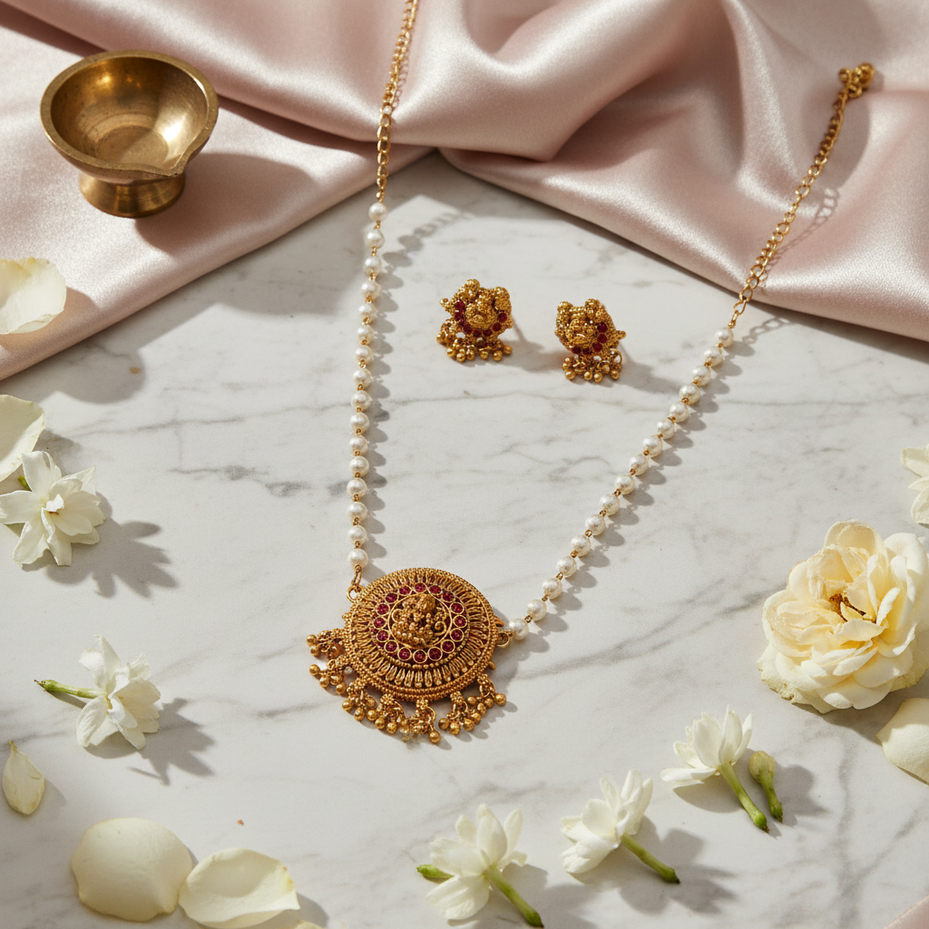 Golden Pearl Lakshmi Matte