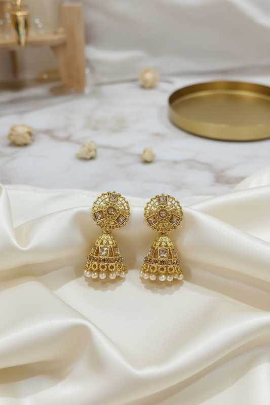 Golden Stone Earrings 