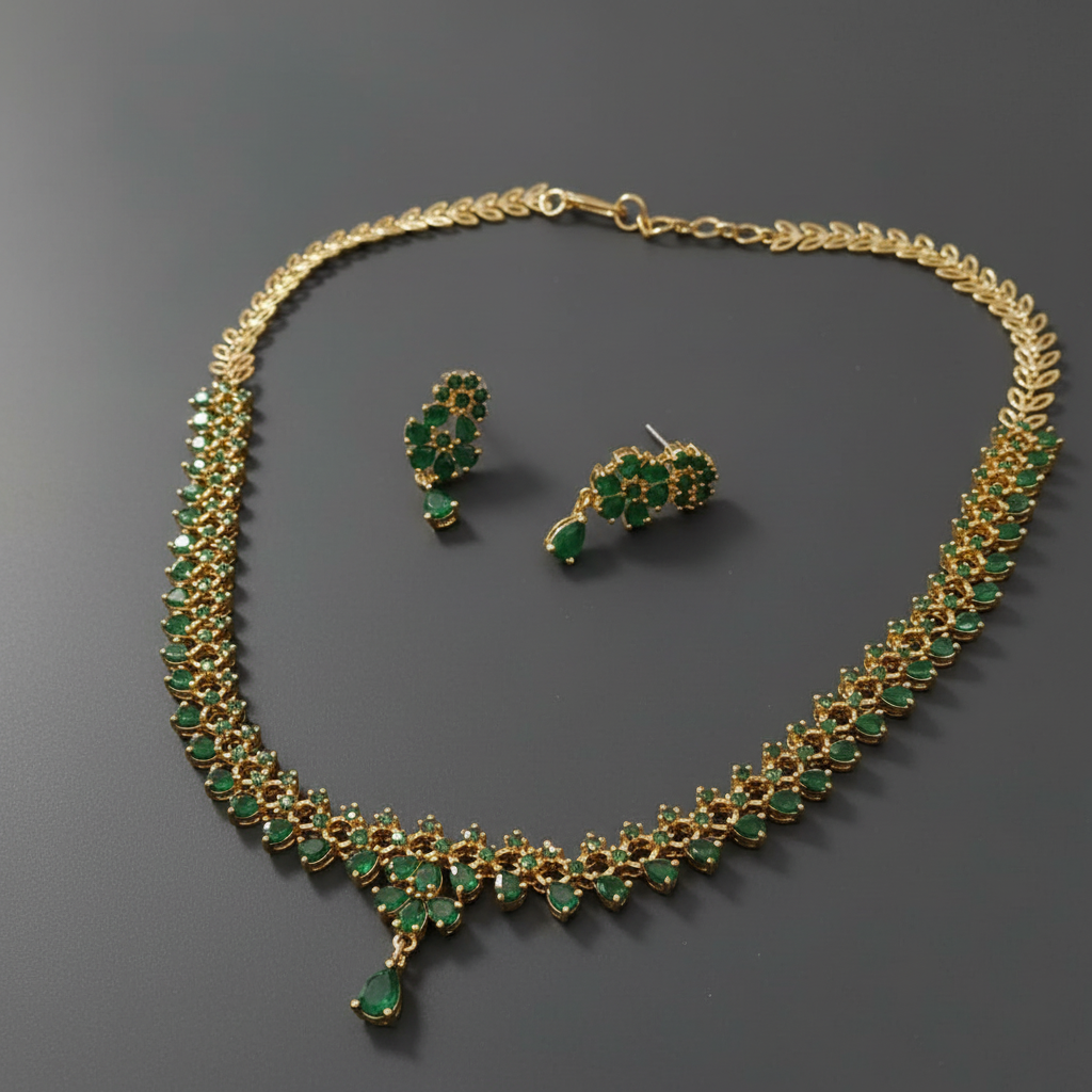 Premium Green AD Necklace