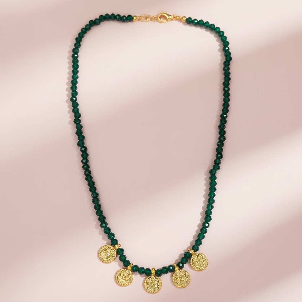 Dark Green Lakshmi Chain