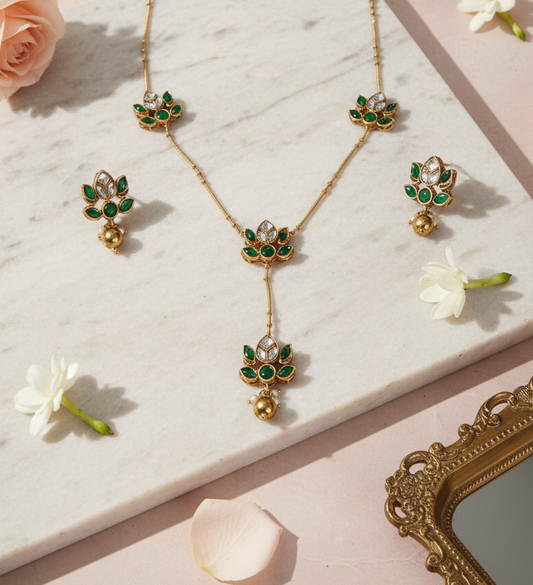 Green Lotus Matte Chain