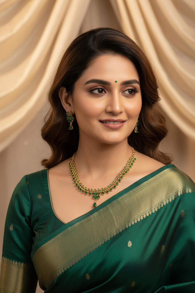 Premium Green AD Necklace