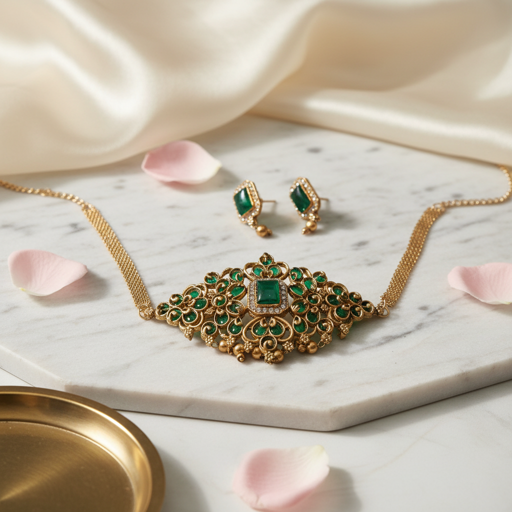 Green Premium Matte Choker