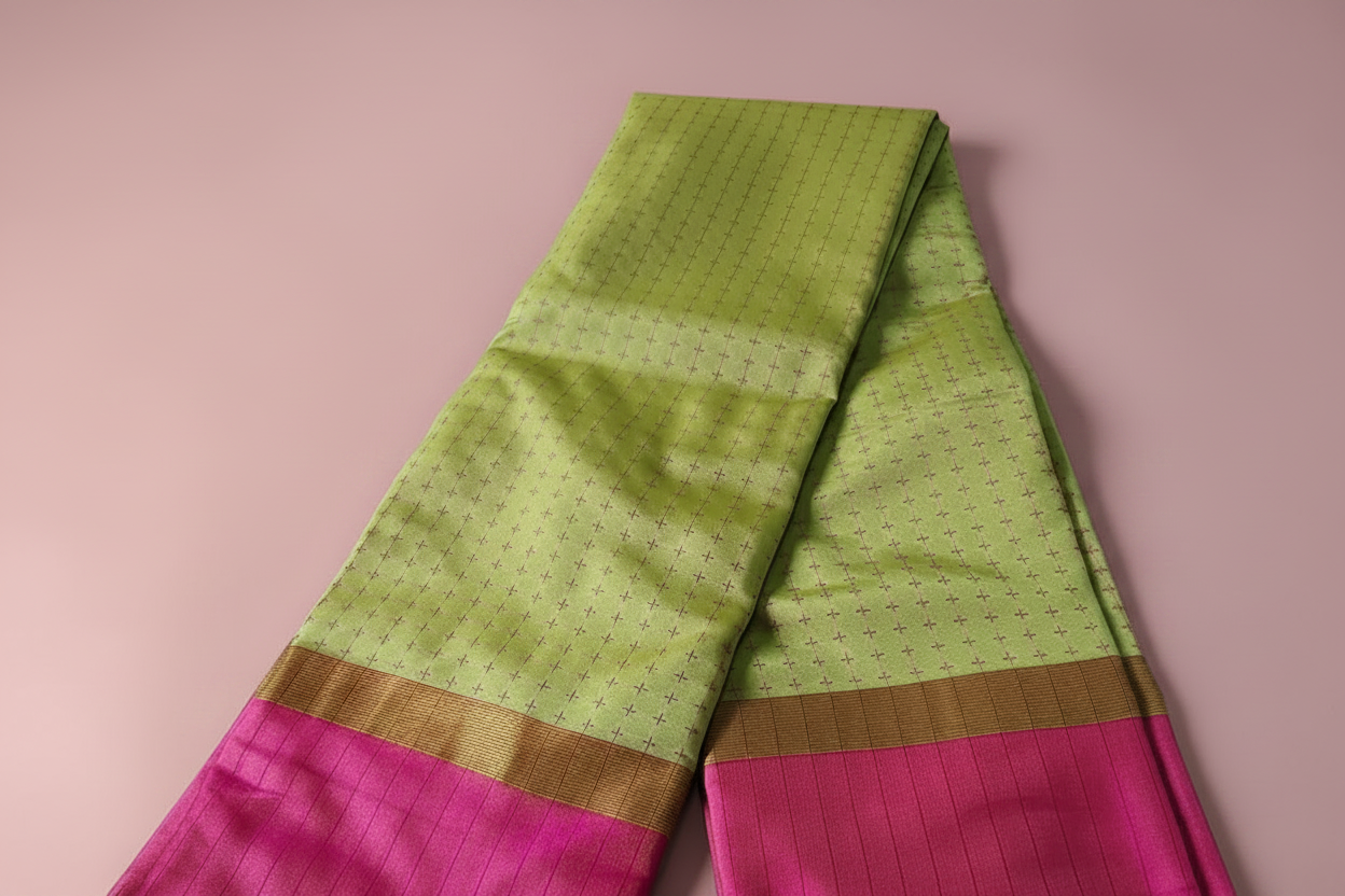 Mehendi Green Silk Saree
