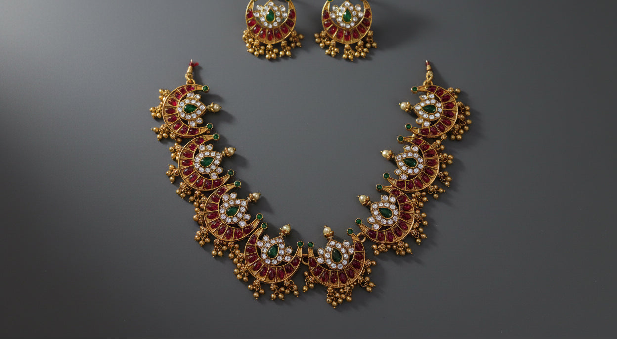 Multi Half Moon Choker