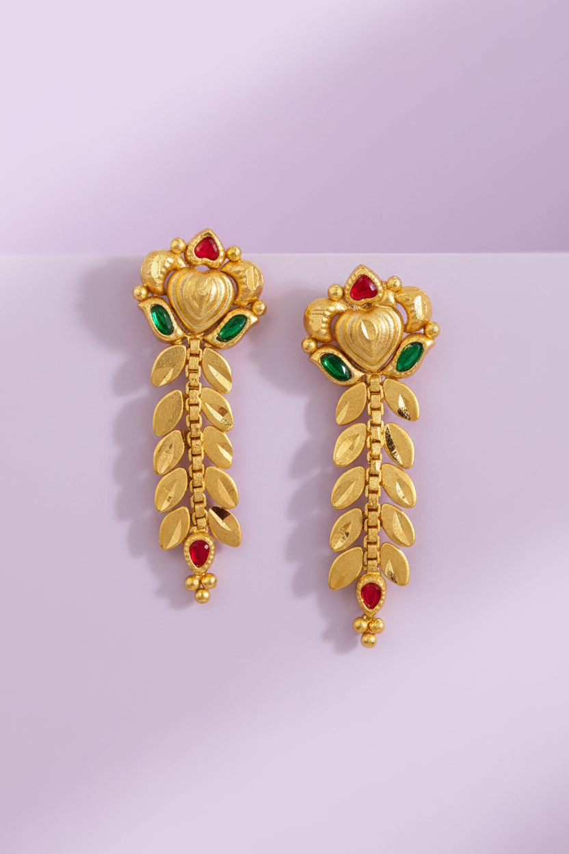 Heart-Gold-Replica-Earrings