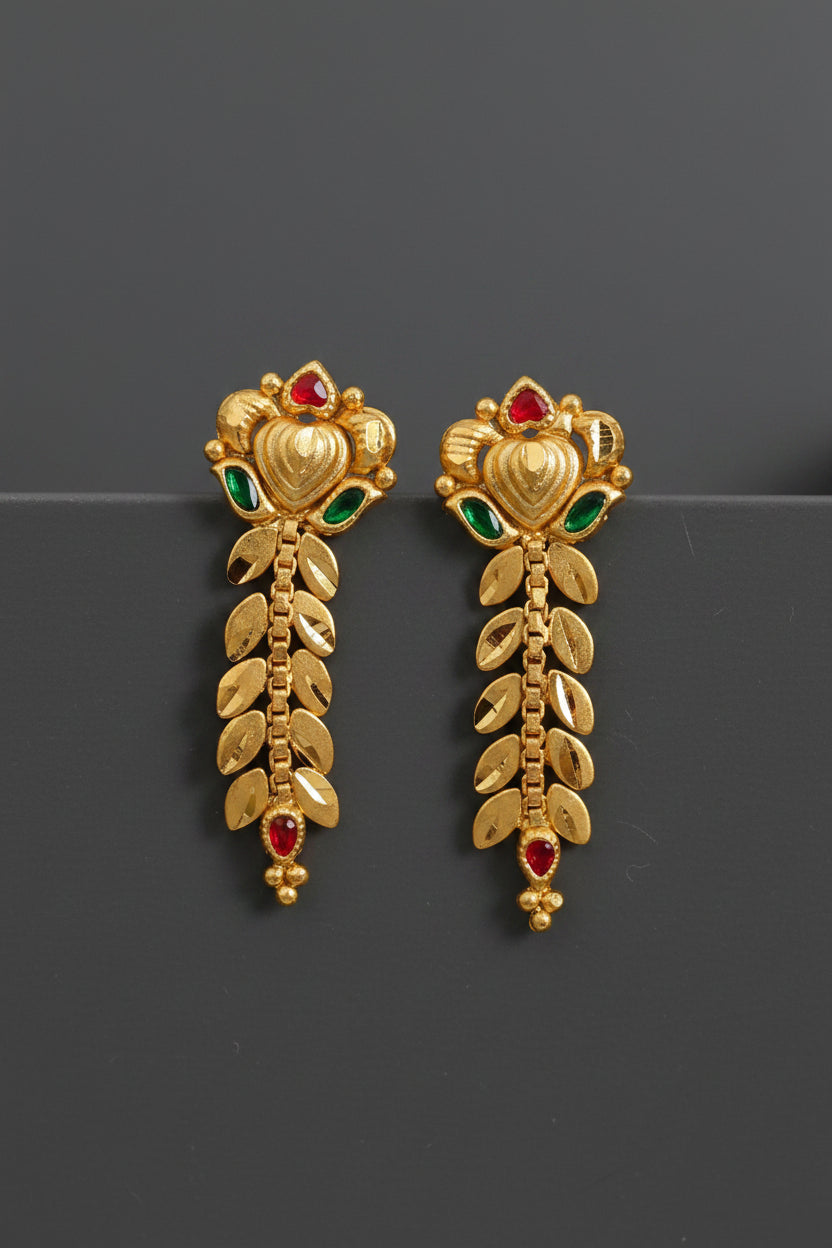 Heart-Gold-Replica-Earrings