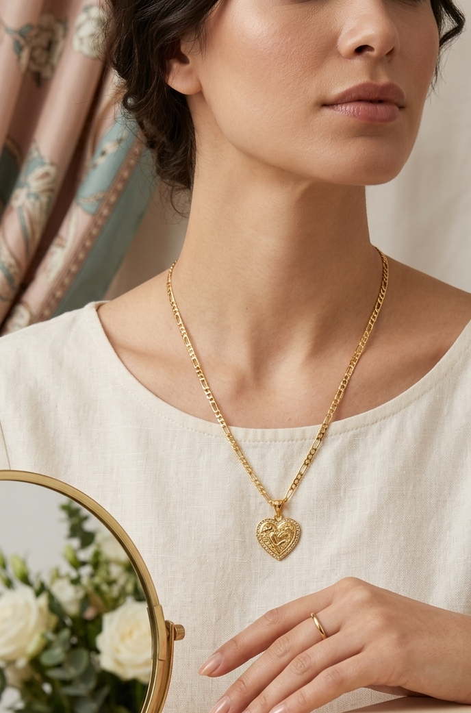 Gold Heart Chain