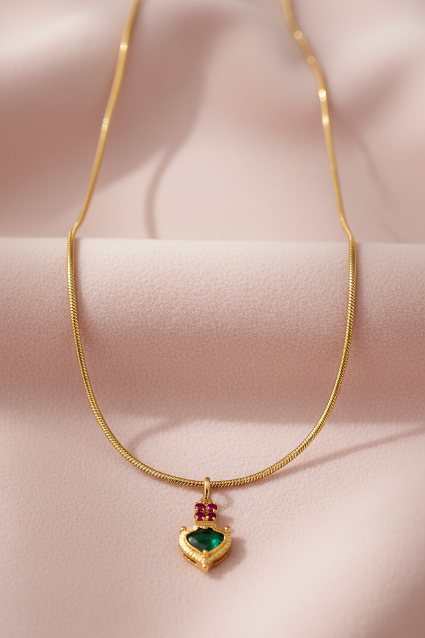 Green Heart Palak Chain