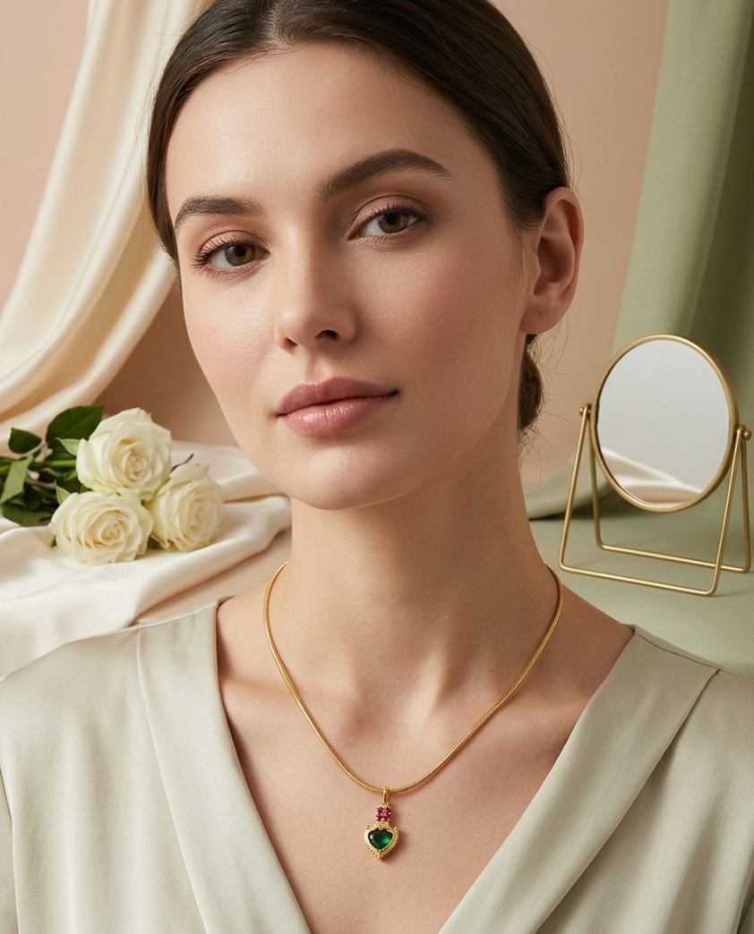 Green Heart Palak Chain