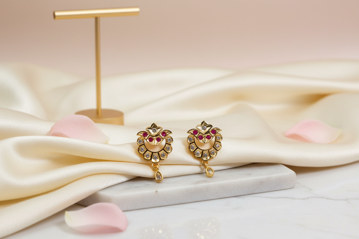 Heart Shaped Impon Earrings