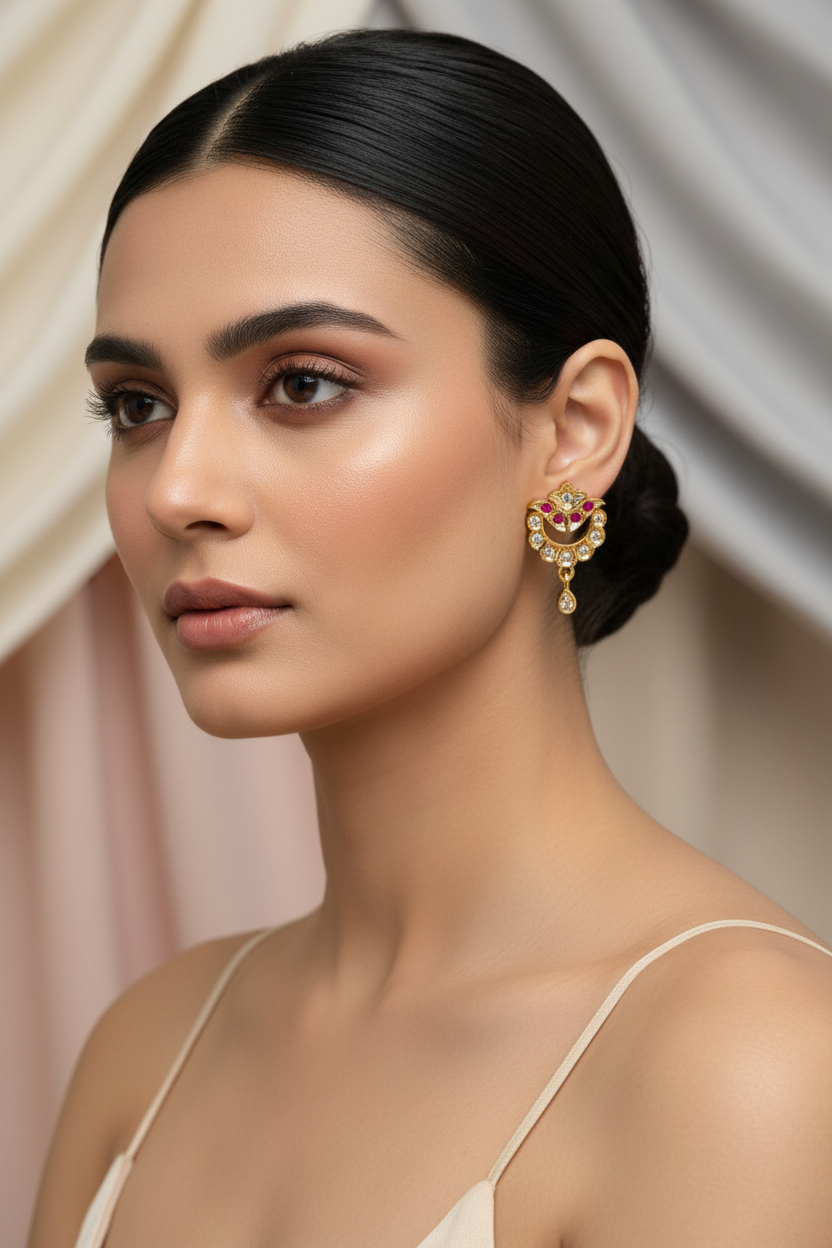 Heart Shaped Impon Earrings