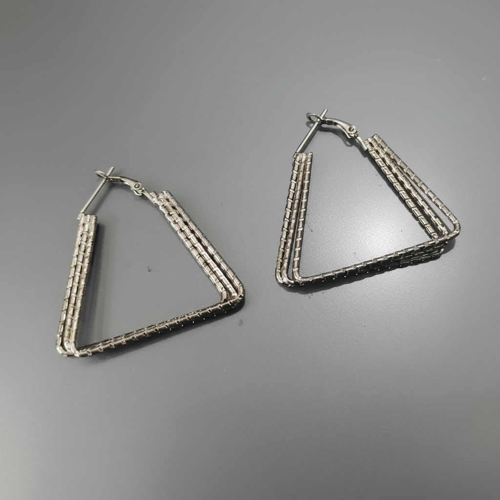 Hoop Earrings Triangle 