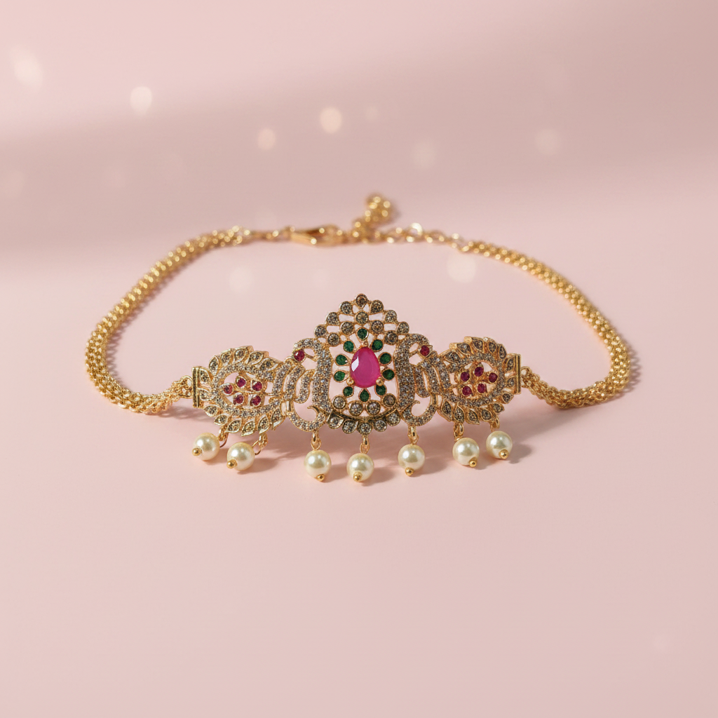 Premium Pearl Drop Choker