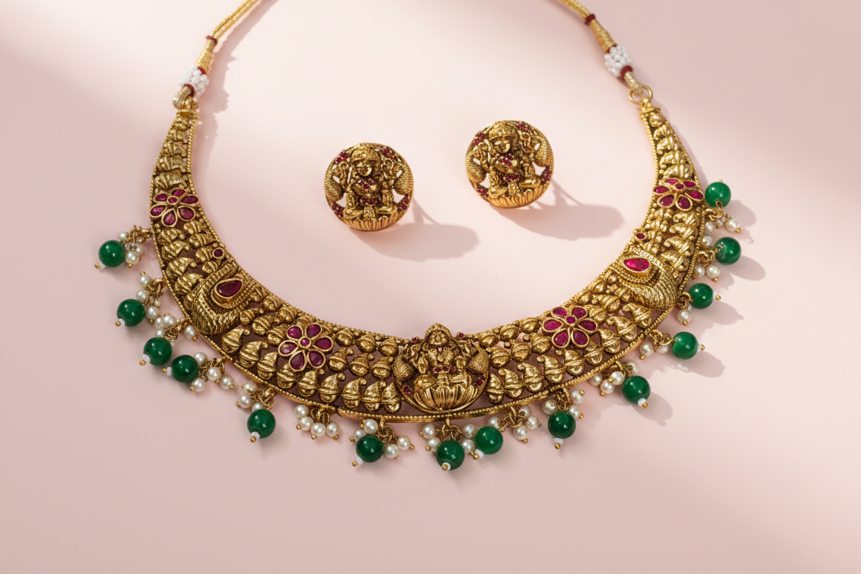 Premium Ruby Matte Necklace