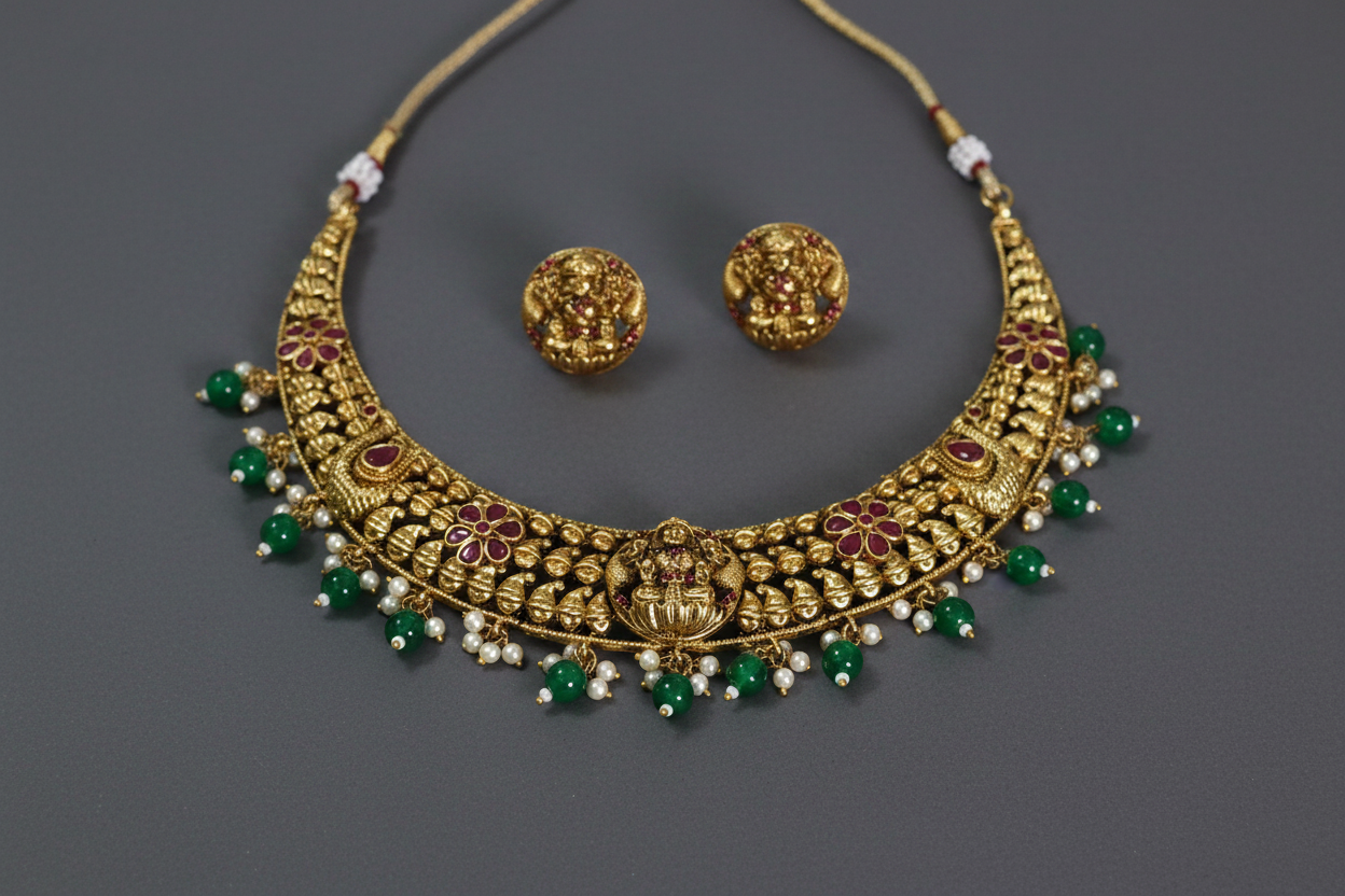 Premium Ruby Matte Necklace