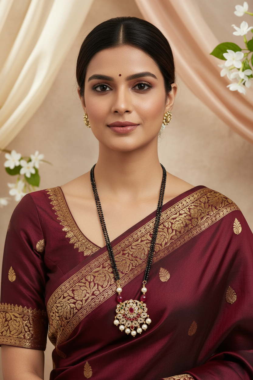 Premium Kemp Stone Mangalsutra