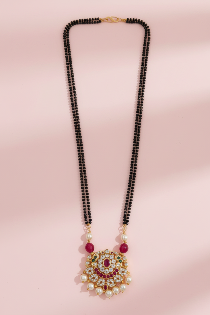 Premium Kemp Stone Mangalsutra