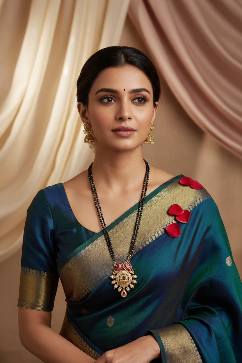 Lotus and Mango Kemp Mangalsutra