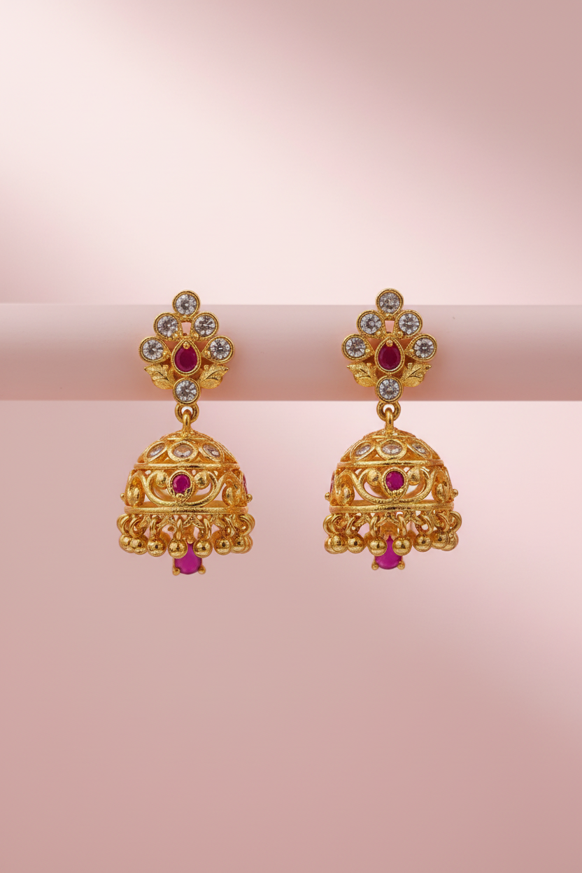 Gold Replica Impon Jhumkas