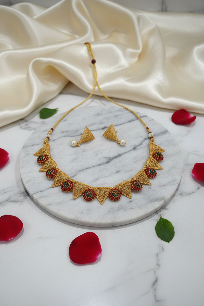Inverted Triangle necklace 