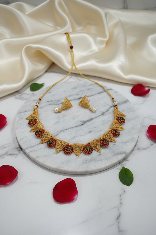Inverted Triangle necklace 