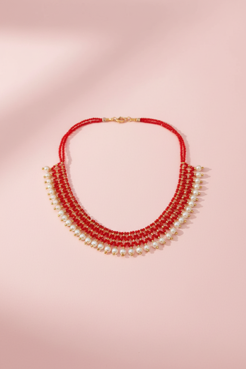 Jali Mala Red Chain 