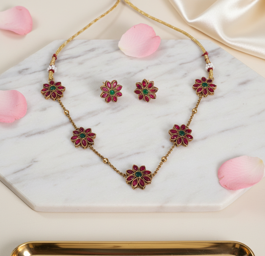 Kemp Floral Matte Chain